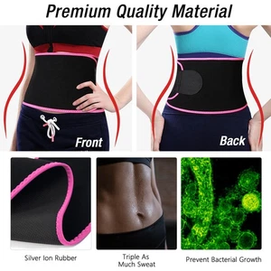 Schweißgürtel Sport Body Shaper Premium Taillenmieder Bauch Fatburner Herren Damen - Bild 1 von 13