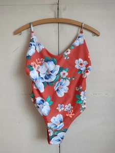 Traje de baño floral naranja Aerie de una pieza descarado traje de baño Tank Resort surf talla S - Imagen 1 de 7