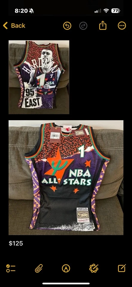 Camiseta deportiva Mitchell & Ness de baloncesto para hombre Allstar Anfernee Hardaway 3xl Foto 1 de 1