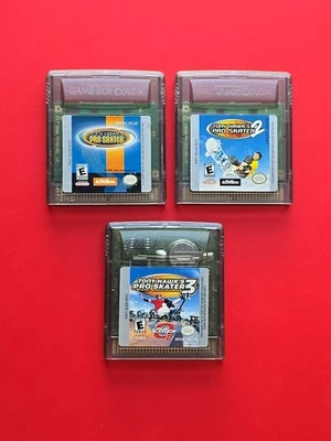 Tony Hawk Pro Skater 1 2 3 Nintendo Game Boy цвет лот 3 игры подлинный работает! - Изображение 1 из 4