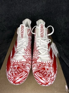 Adidas Adizero Electric FIRE Snake Eyes Football Cleats Sz 10.5 NEW IH8571 RARE - Picture 1 of 7