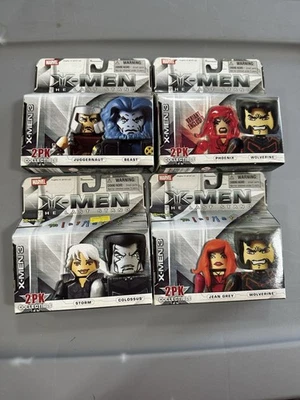 Marvel Minimates Lote De 4 Juegos Completos X-Men 3 X-Men The Last Stand Película Nuevo En Caja Foto 1 de 2