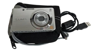 Panasonic Lumix DMC-FS18 Silver Compact Digital Camera with Case - UNTESTED - Picture 1 of 13
