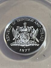1977-FM Trinidad & Tobago 25 Cents Proof Graded PR69DCAM by ANACS
