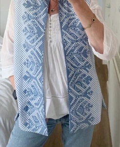 Handmade Indian Gilet Jacket Size 10-12 - Picture 1 of 4