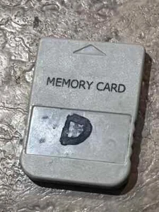 Memory Card Gray Playstation 1 PS! UNBRANDED - Picture 1 of 2
