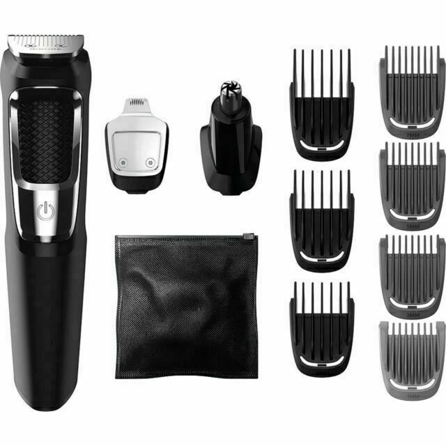 Philips Norelco Multigroom 3000 Multipurpose Trimmer - Black (MG3750/50)