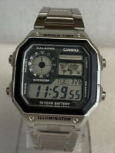 Casio Mens Illuminator Bracelet Watch. AE-1200WH.