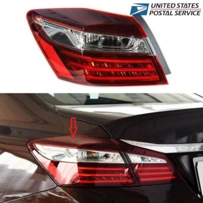 33550T2AA21 Driver Tail Light For 2016-2017 Honda Accord 4dr Sedan W/ LED Foto 1 de 4