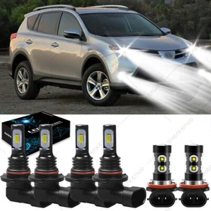 Kit de faros antiniebla de haz alto bajo LED para Toyota RAV4 2013 2014 2015 - Imagen 1 de 12