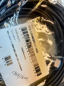 123eWireless 123-14DMQMAR-16M Din Male to QMA (90) LMR 240 16 Meters - Picture 1 of 6