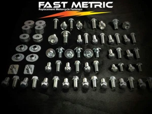 96pc KX PLASTICS & BODY BOLT KIT KAWASAKI 85 125 250 450 500 - Foto 1 di 2