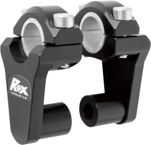 Rox Black Universal Elite 2 Inch Pivoting Risers For 7/8 & 1 1/8 Handlebars - Picture 1 of 1