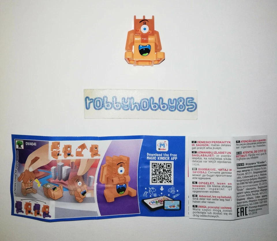 Doble Cara - Figuras de tu elección (DV404 - DV404 P) KINDER JOY ITALIA 2020 Foto 1 de 1