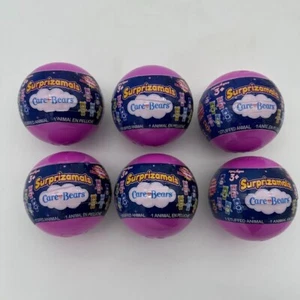 Surprizamals Care Bears Stuffed Animals Lot of 6 Sealed Large Blind Globes NEW - Picture 1 of 2