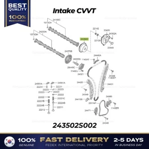 ⭐Genuine⭐ Intake CVVT 243502S002 for Hyundai Santa Cruz Sonata Kia Sorento - Picture 1 of 1