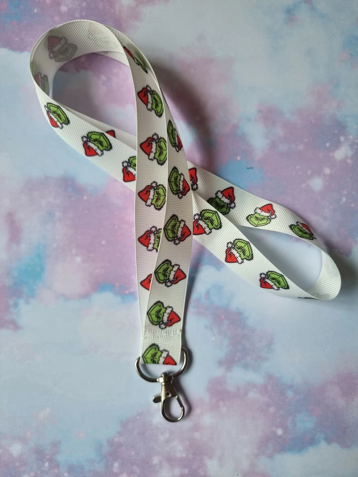 Disney Characters grinch Lanyard Id Holder key Holder Kids Adults Nr 4
