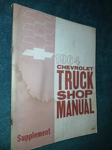 Chevrolet Truck 1964 manual de taller/pickup y más grande/suburbano/panel ¡libro original! - Imagen 1 de 4