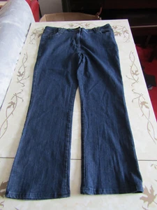 Women's David Emanuel Blue Stretch bootcut Jeans UK Size 16 26" Leg - Picture 1 of 3