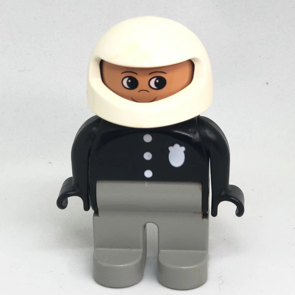 Figura de oficial de policía de motocicleta Lego Duplo de colección Foto 1 de 3