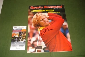 AUTOGRAPHED JACK NICKLAUS SPORTS ILLUSTRATED MAGAZINE FROM 1975 JSA CERTIFIED - Picture 1 of 10