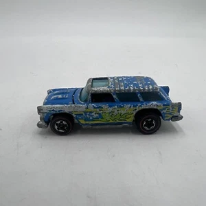 Hot Wheels 1969 Redline Alive 55 Enamel Blue w/ Opening Hood Chevy Chevrolet - Picture 1 of 9