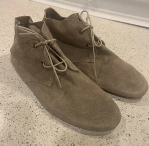 Anniel Dance Shoes 37 Sparkle Taupe Suede Flats Ballet Soft Ankle Made Italy 7 - Picture 1 of 10