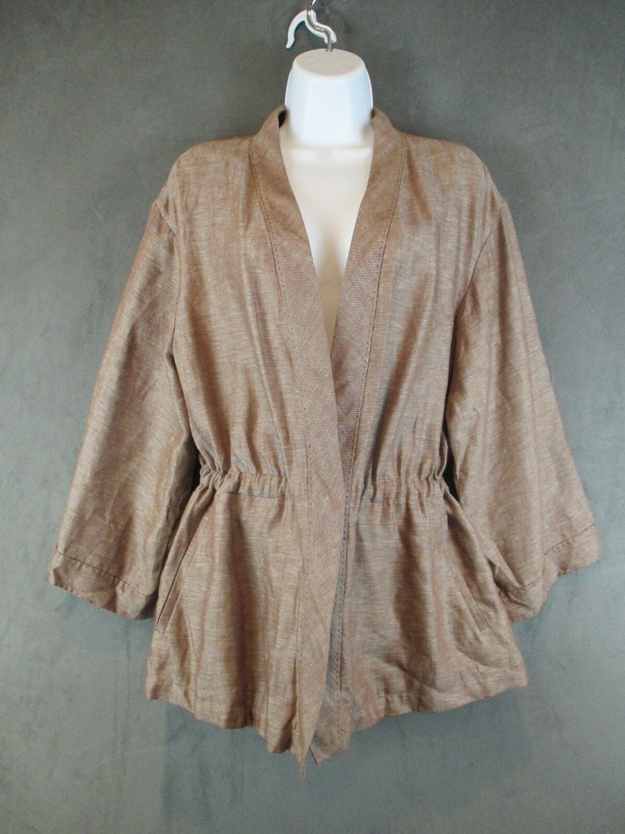 Kimono Solid, Linen Outer Shell Jackets & Vests for Women Kimono Solid, Linen Outer Shell Jackets & Vests for Women