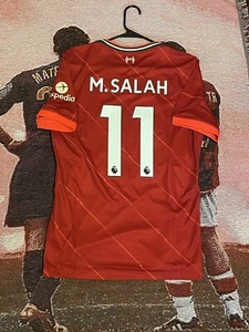 Camiseta local Salah 2021/22 Liverpool talla M auténtica (totalmente nueva sin etiquetas) - Imagen 1 de 3
