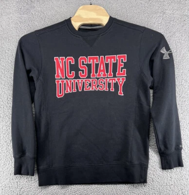Under Armour Storm Loose NC State Wolfpack Sweatshirt Black Red Men’s Small S - Image 1 of 4