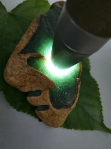 Icy Ice Green Burma Jadeite Jade Rough Stone/冰绿天然缅甸翡翠原石/天然ビルマジェダイト原石 - Picture 1 of 12