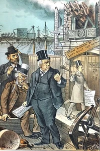 John Roach Shipyard 1885 COLLAPSE of BUDDENSEIK STRUCTURE ROBESON WHITNEY Puck - Picture 1 of 15