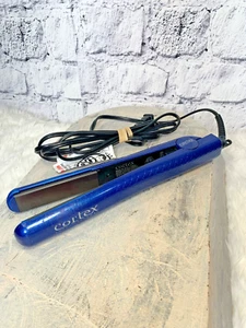 Cortex International 1.25 Inch Ceramic Professional Flat Iron Blue - Picture 1 of 8