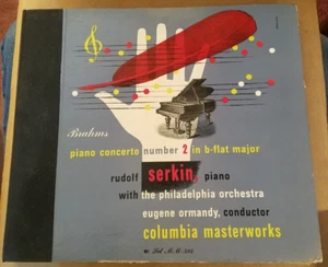78RPM 12" Columbia Masterworks MM 584 6 record Rudolf Serkin Brahms Ormandy, EX - Imagen 1 de 12