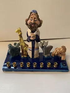 Noahs Arche Chanukka Menora Judaica Kerzenhalter - Bild 1 von 12