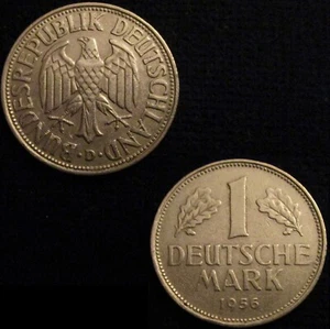 *GUTSE* ALEMANIA, REPUBLICA FEDERAL, 1 MARK 1956 D. - Imagen 1 de 1
