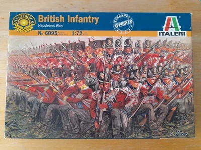 Italeri 1/72 BRITISH INFANTRY 1815 Napoleonic Figures set 6095 Boxed On Sprues - Image 1 of 4