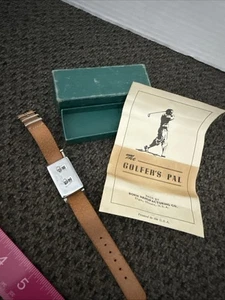 Vintage neu Nos Golfers PAL SCORE CADDIE Handgelenkzähler USA Leder - Bild 1 von 7
