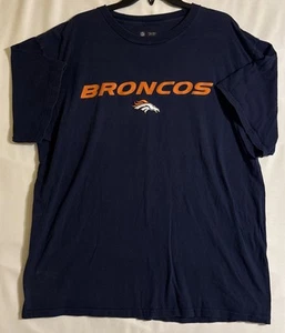 NFL Team Apparel Denver Broncos T-Shirt Blau Herren Größe XL - Bild 1 von 5