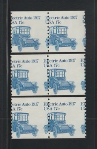 US EFO ERROR Stamps 1906 Electric Auto: 3 diff. Prog. Perf Shift coil pairs MNH - Picture 1 of 2