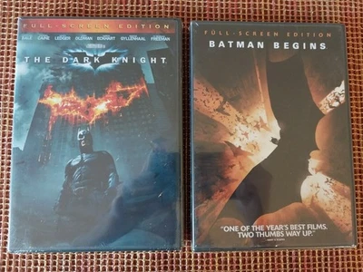 Batman Begins + The Dark Knight (DVD Set, Widescreen Edition) NEW, Sealed - Image 1 of 2