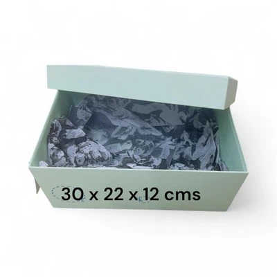 HARVEY NICHOLS OFF WHITE Shoe Box Empty | New With Plastic Sleeves And Tissues 30x22x12 cms.