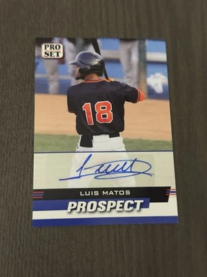 2022 Leaf Pro Set Prospects Autographs Insert #PSP-LM2 LUIS MATOS Signed Auto - Image 1 of 2