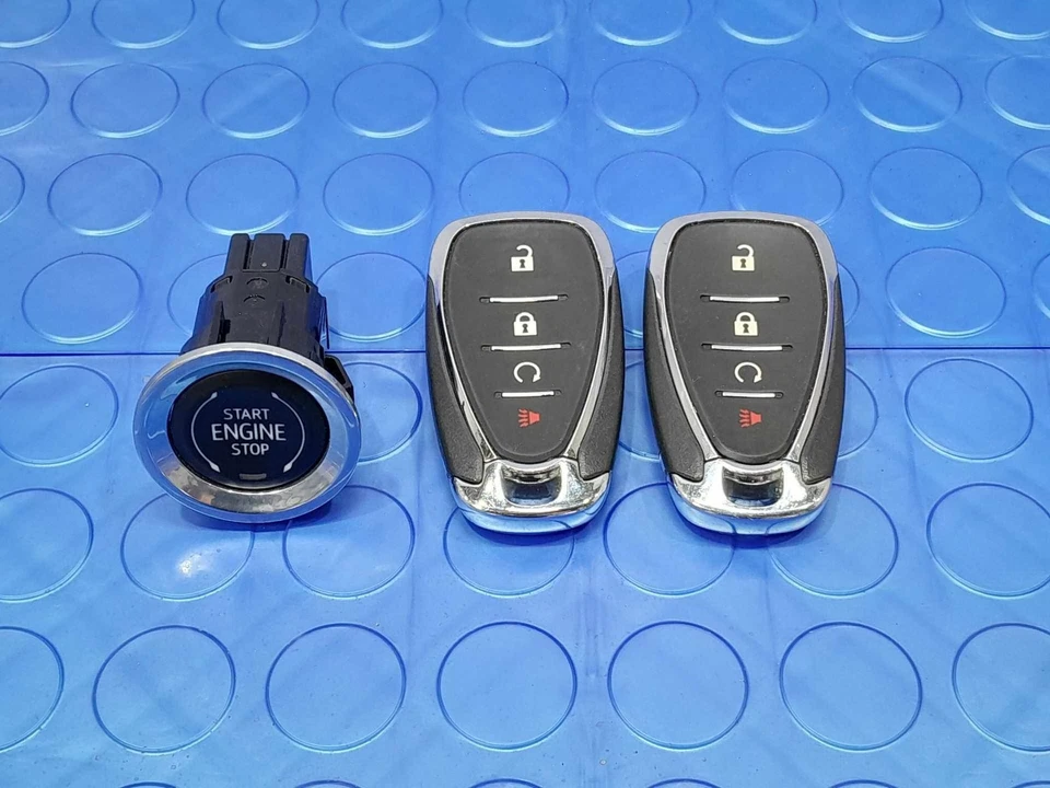 Interruptor de encendido con botón pulsador sin llave Chevy Trailblazer 21-25 con fob OEM Foto 1 de 4