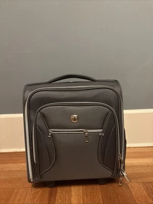 SWISS GEAR Checklite 14" Underseat Carry On Suitcase Softside Rollaboard Black  - Image 1 of 4