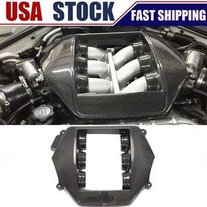 Cubierta delantera de carbono seco del motor capó apto para reemplazo de Nissan GTR R35 09-15 - Imagen 1 de 13