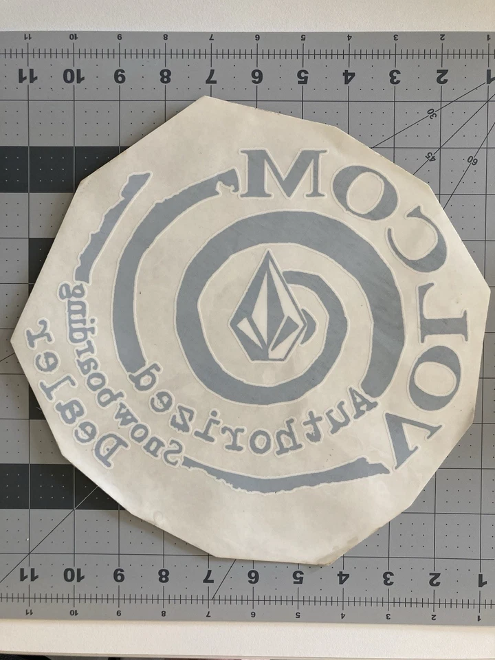 Volcom Snowboarding - Vintage Skate Surf Shop Dealer Window Sticker - Large RARE - Image 1 of 4