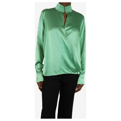 Victoria Beckham Silk Blouse - Spearmint Green, US 4, Excellent Condition - Image 1 of 4