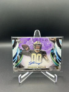 2024 Topps Inception SPENCER RATTLER RC Rookie Autograph Purple #/125 SAINTS - Picture 1 of 2