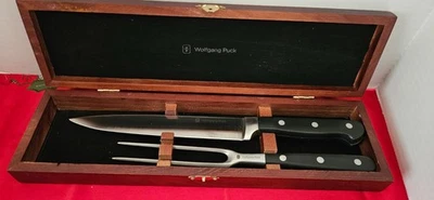 "Juego de cuchillos y tenedores para tallar Wolfgang Puck 8"" vacaciones de Acción de Gracias" Foto 1 de 4